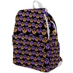 Halloween Skull Pattern Top Flap Backpack by Ndabl3x