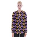 Halloween Skull Pattern Womens Long Sleeve Shirt View1