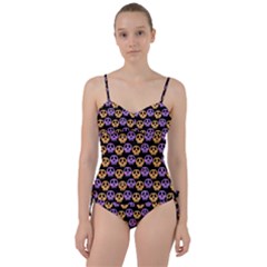 Halloween Skull Pattern Sweetheart Tankini Set by Ndabl3x