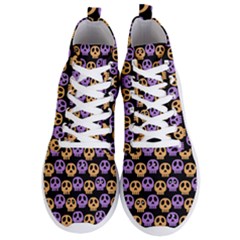 Halloween Skull Pattern Men s Lightweight High Top Sneakers by Ndabl3x