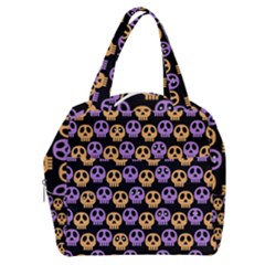 Halloween Skull Pattern Boxy Hand Bag by Ndabl3x