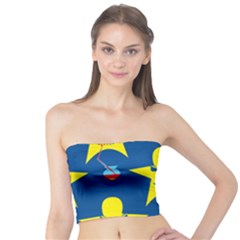 Blue Yellow October 31 Halloween Tube Top by Ndabl3x