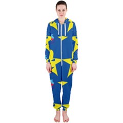 Blue Yellow October 31 Halloween Hooded Jumpsuit (ladies) by Ndabl3x