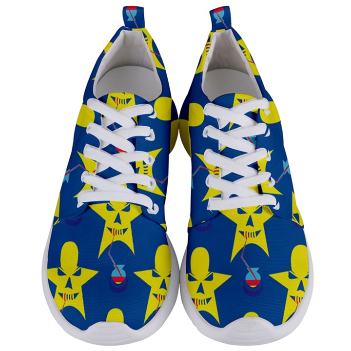 Blue Yellow October 31 Halloween Men s Lightweight Sports Shoes