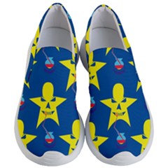 Blue Yellow October 31 Halloween Women s Lightweight Slip Ons by Ndabl3x