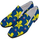 Blue Yellow October 31 Halloween Women Slip On Heel Loafers View2