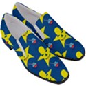 Blue Yellow October 31 Halloween Women Slip On Heel Loafers View3