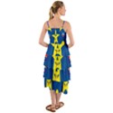 Blue Yellow October 31 Halloween Layered Bottom Dress View2