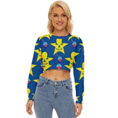 Blue Yellow October 31 Halloween Lightweight Long Sleeve Sweatshirt by Ndabl3x