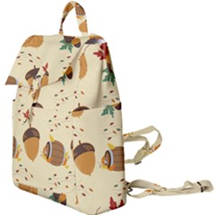 Leaves Foliage Acorns Barrel Buckle Everyday Backpack by Ndabl3x