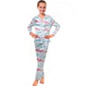 Halloween Pattern Kids  Satin Long Sleeve Pajamas Set View1