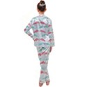 Halloween Pattern Kids  Satin Long Sleeve Pajamas Set View2