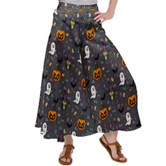 Halloween Bat Pattern Women s Satin Palazzo Pants by Ndabl3x