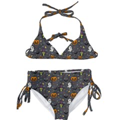 Halloween Bat Pattern Kids  Classic Bikini Set by Ndabl3x