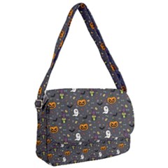 Halloween Bat Pattern Courier Bag by Ndabl3x