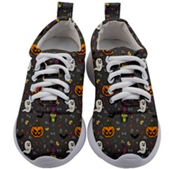 Halloween Bat Pattern Kids Athletic Shoes by Ndabl3x