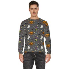 Halloween Bat Pattern Men s Fleece Sweatshirt by Ndabl3x