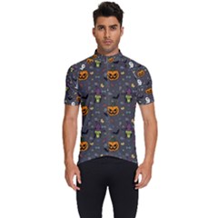 Halloween Bat Pattern Men s Short Sleeve Cycling Jersey by Ndabl3x