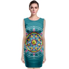 Abstract Digital Artwork Classic Sleeveless Midi Dress