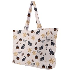 Cat Halloween Pattern Simple Shoulder Bag by Ndabl3x