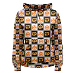 Chess Halloween Pattern Women s Pullover Hoodie by Ndabl3x