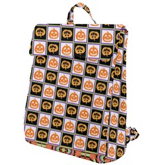 Chess Halloween Pattern Flap Top Backpack by Ndabl3x