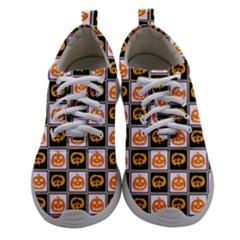 Chess Halloween Pattern Women Athletic Shoes by Ndabl3x