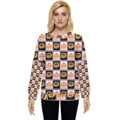 Chess Halloween Pattern Hidden Pocket Sweatshirt by Ndabl3x