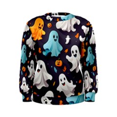 Ghost Pumpkin Scary Women s Sweatshirt by Ndabl3x