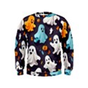 Ghost Pumpkin Scary Kids  Sweatshirt View1