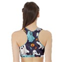 Ghost Pumpkin Scary Sports Bra with Border View2