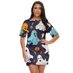 Ghost Pumpkin Scary Just Threw It On Dress by Ndabl3x