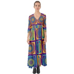 October 31 Halloween Button Up Boho Maxi Dress by Ndabl3x