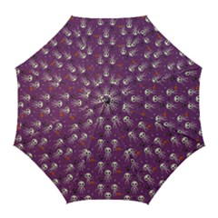 Skull Halloween Pattern Golf Umbrellas by Ndabl3x