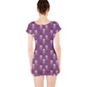 Skull Halloween Pattern Short Sleeve Bodycon Dress View2