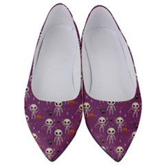 Skull Halloween Pattern Women s Low Heels by Ndabl3x