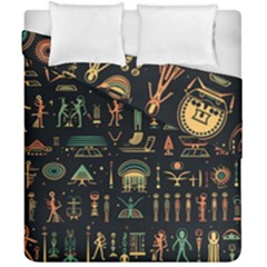 Hieroglyphs Space Duvet Cover Double Side (california King Size) by Ndabl3x