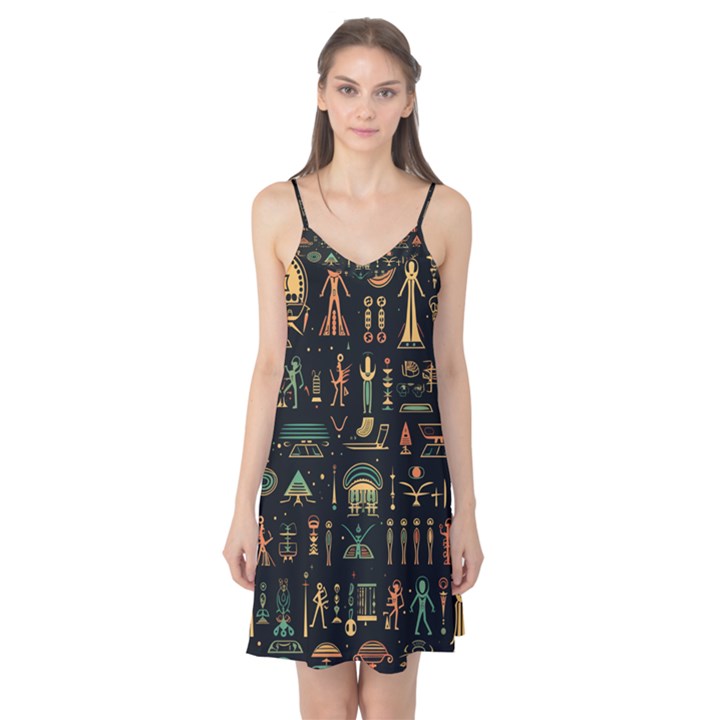 Hieroglyphs Space Camis Nightgown 