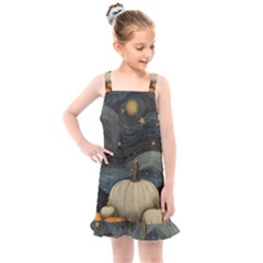 Pumpkin Halloween Kids  Overall Dress by Ndabl3x