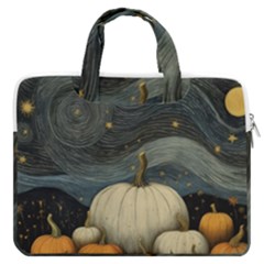 Pumpkin Halloween Macbook Pro 16  Double Pocket Laptop Bag  by Ndabl3x