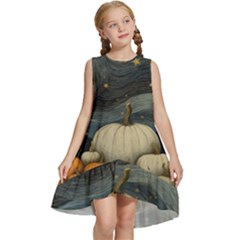 Pumpkin Halloween Kids  Frill Swing Dress by Ndabl3x