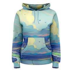 Digital Art Fantasy Landscape Women s Pullover Hoodie by uniart180623