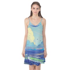 Digital Art Fantasy Landscape Camis Nightgown  by uniart180623