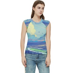 Digital Art Fantasy Landscape Women s Raglan Cap Sleeve T-shirt by uniart180623