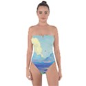 Digital Art Fantasy Landscape Tie Back One Piece Swimsuit View1