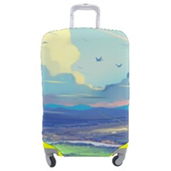 Digital Art Fantasy Landscape Luggage Cover (medium) by uniart180623