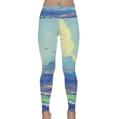 Digital Art Fantasy Landscape Lightweight Velour Classic Yoga Leggings by uniart180623