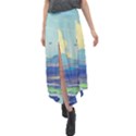 Digital Art Fantasy Landscape Velour Split Maxi Skirt View1