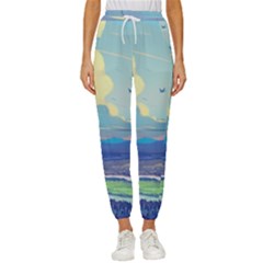 Digital Art Fantasy Landscape Women s Cropped Drawstring Pants by uniart180623