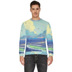 Digital Art Fantasy Landscape Men s Fleece Sweatshirt by uniart180623